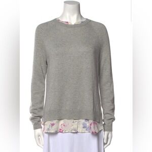 Joie crew neck mixed media sweater.  Size medium